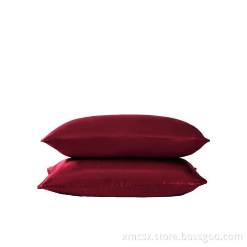 Solid 100% Satin Silk Standard Sleeping Pillow Case